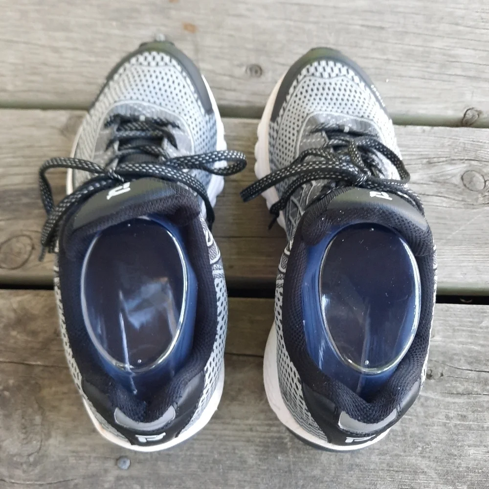 Propet One Walking Active  Black/Silver Therapeutic Comfort Shoes WAA103M Size 9